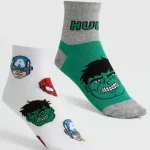 Kit-2-Pares-Meias-Infantil-Cano-Curto-Hulk-Marvel-10054304024-C1